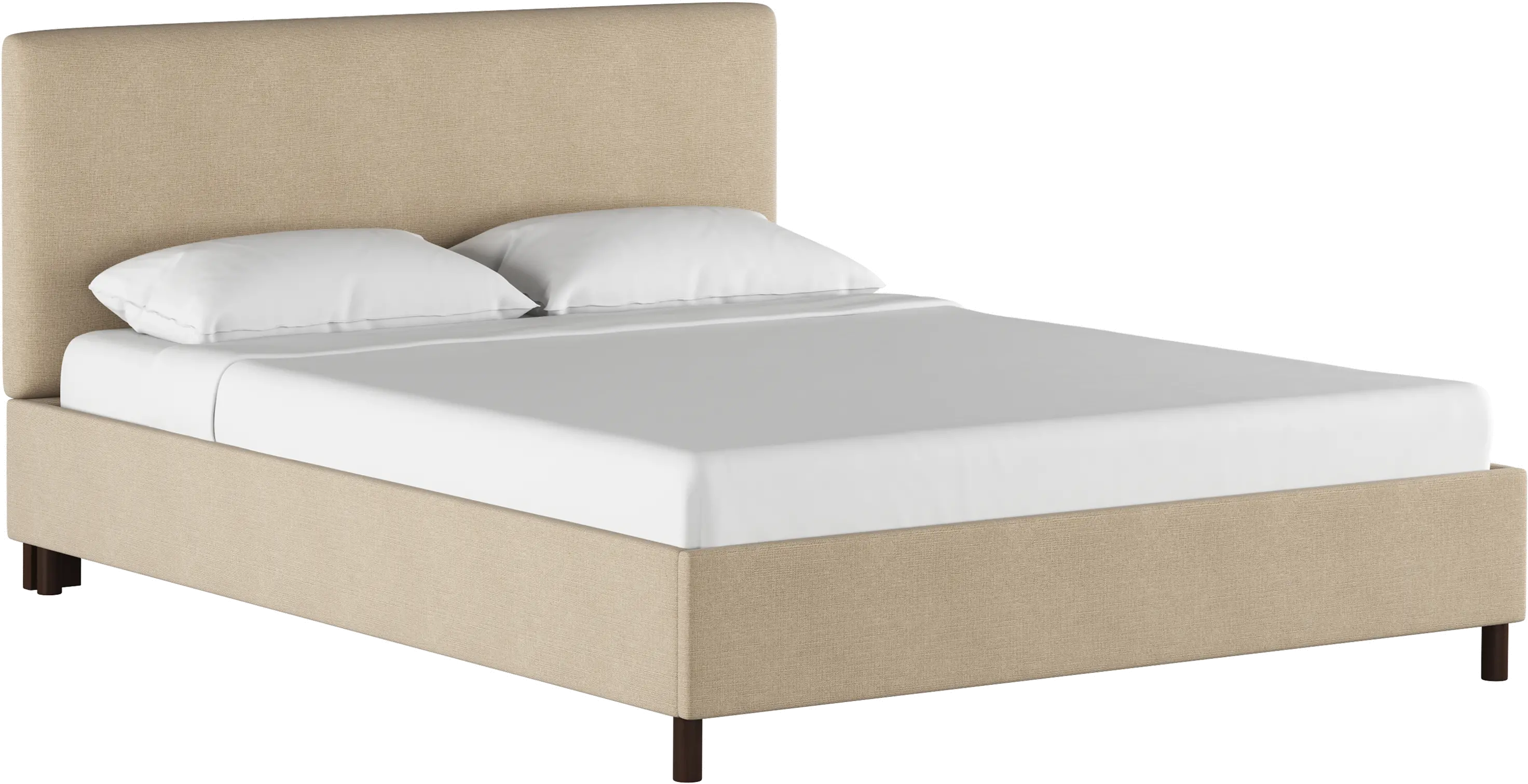 Brianna Tan Queen Platform Bed - Skyline Furniture