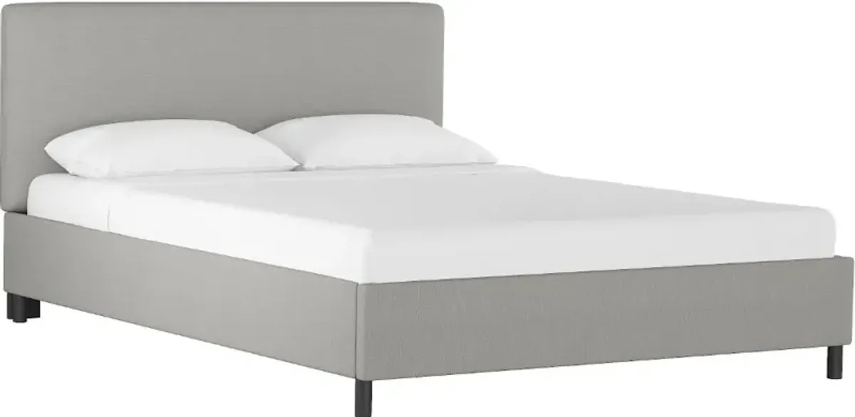 Brianna Gray California King Platform Bed - Skyline Furniture