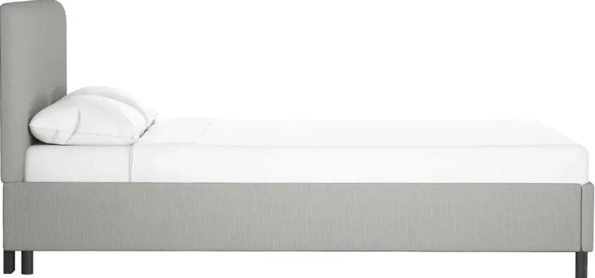 Brianna Gray King Platform Bed - Skyline Furniture