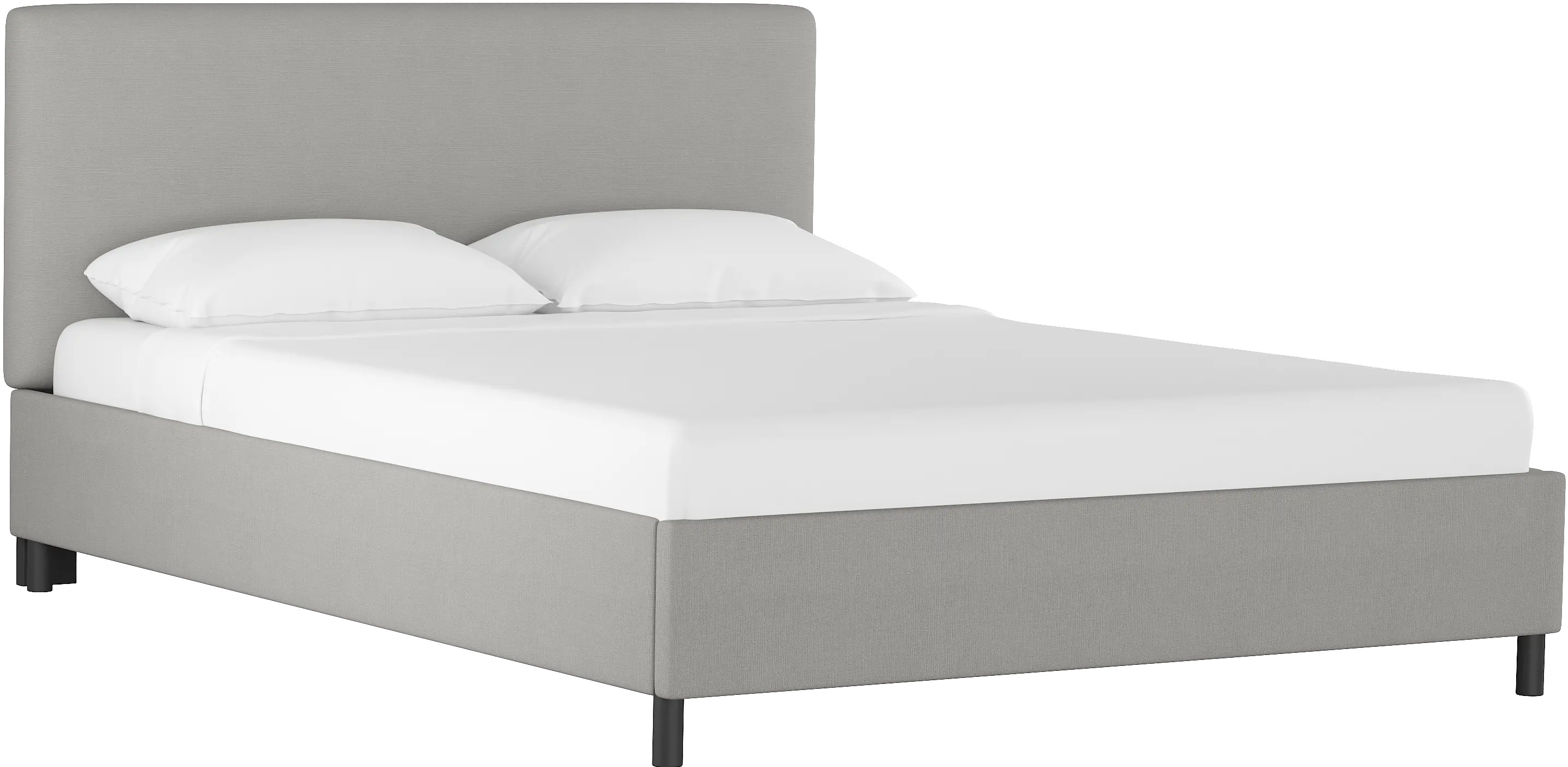 Brianna Gray Queen Platform Bed - Skyline Furniture