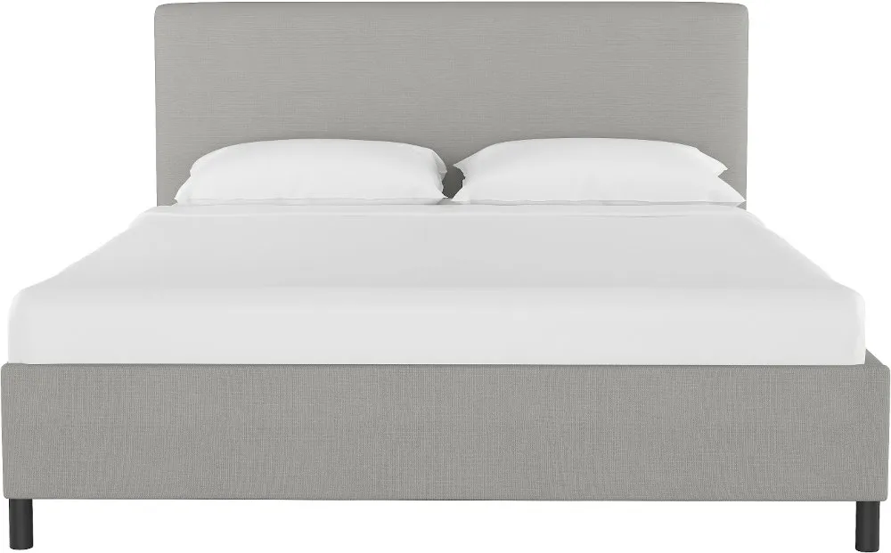 Brianna Gray Full Platform Bed - Skyline Furniture