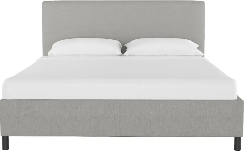 Brianna Gray Twin Platform Bed - Skyline Furniture