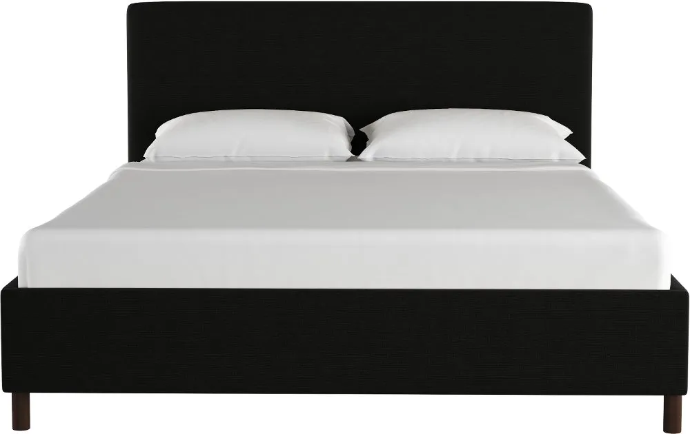 Brianna Black California King Platform Bed - Skyline Furniture