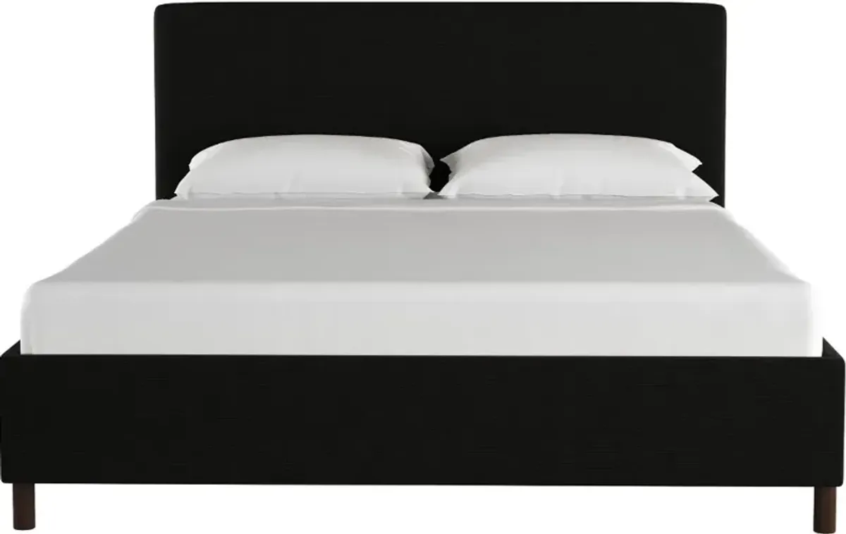 Brianna Black King Platform Bed - Skyline Furniture