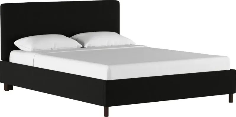 Brianna Black Full Platform Bed - Skyline Furniture