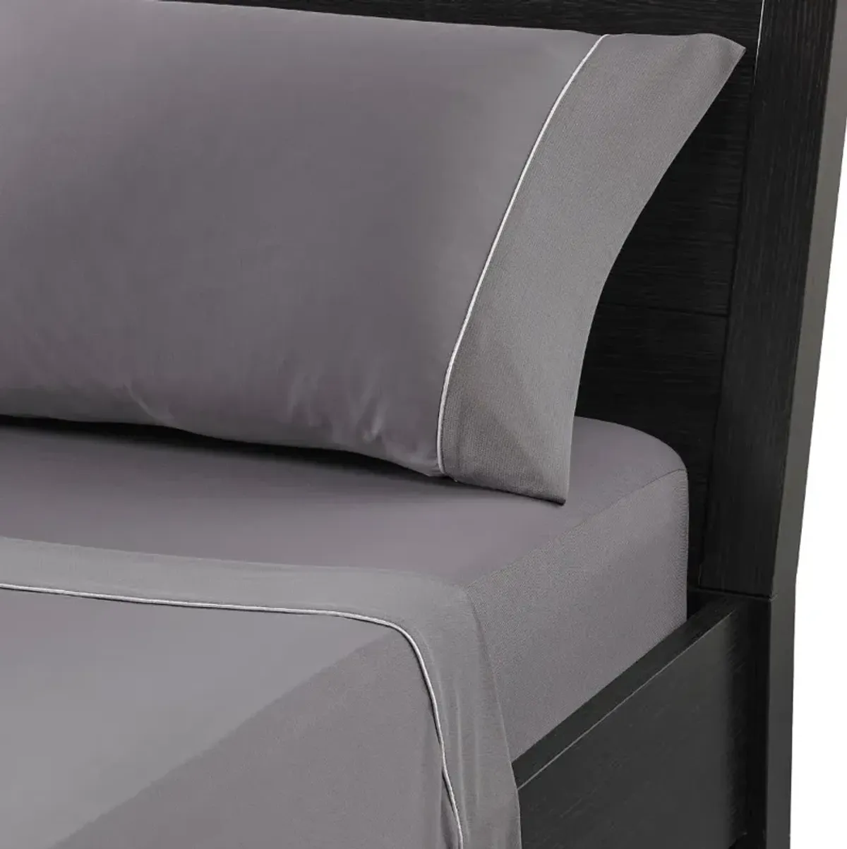 Bedgear Gray Dri-Tec Performance Queen Bed Sheets