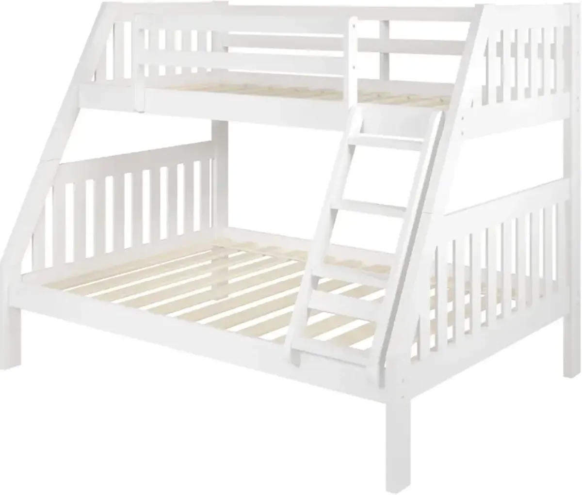 Classic White Twin over Full Bunk Bed - Mission