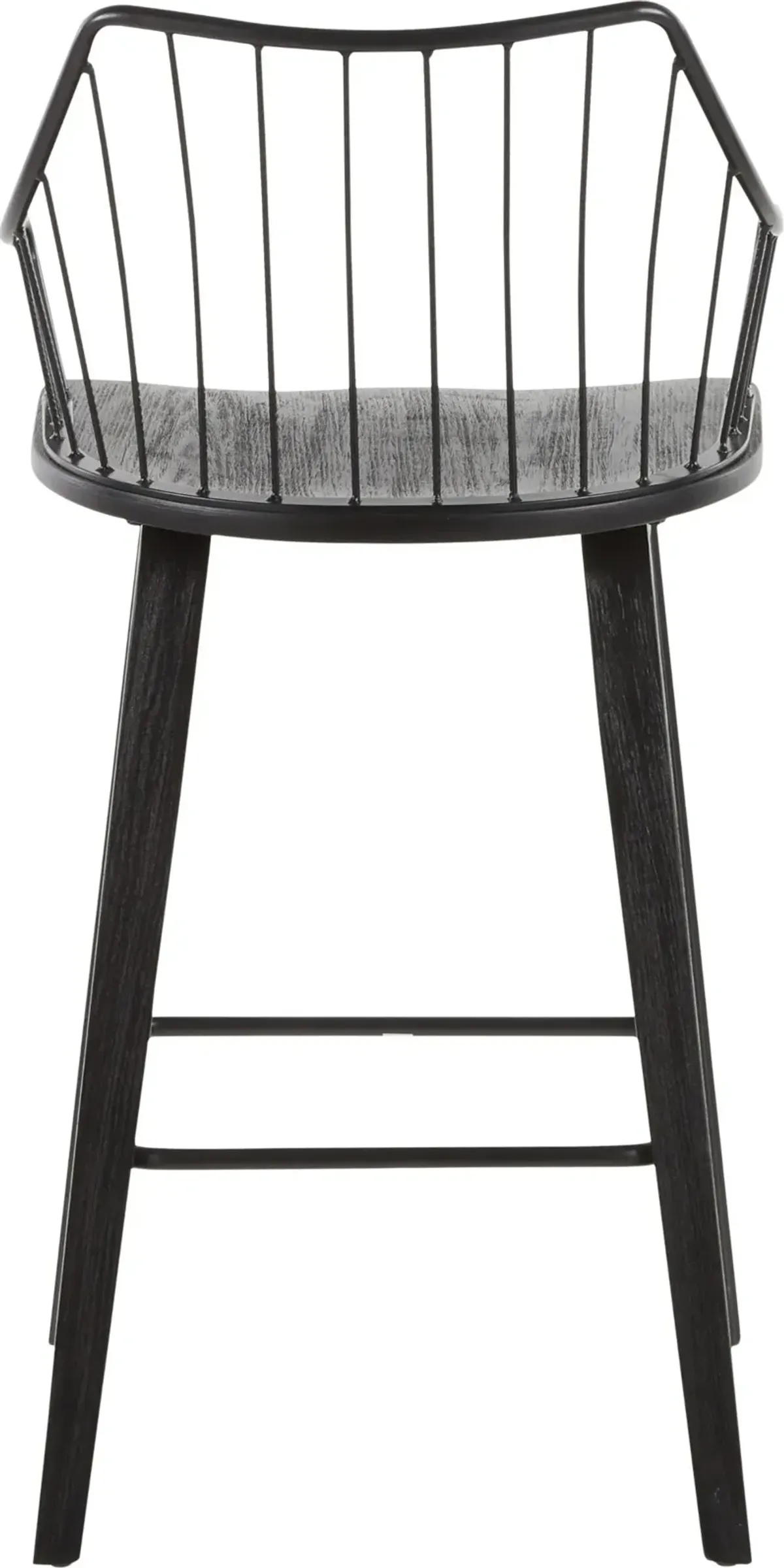 Winston Black Counter Stool