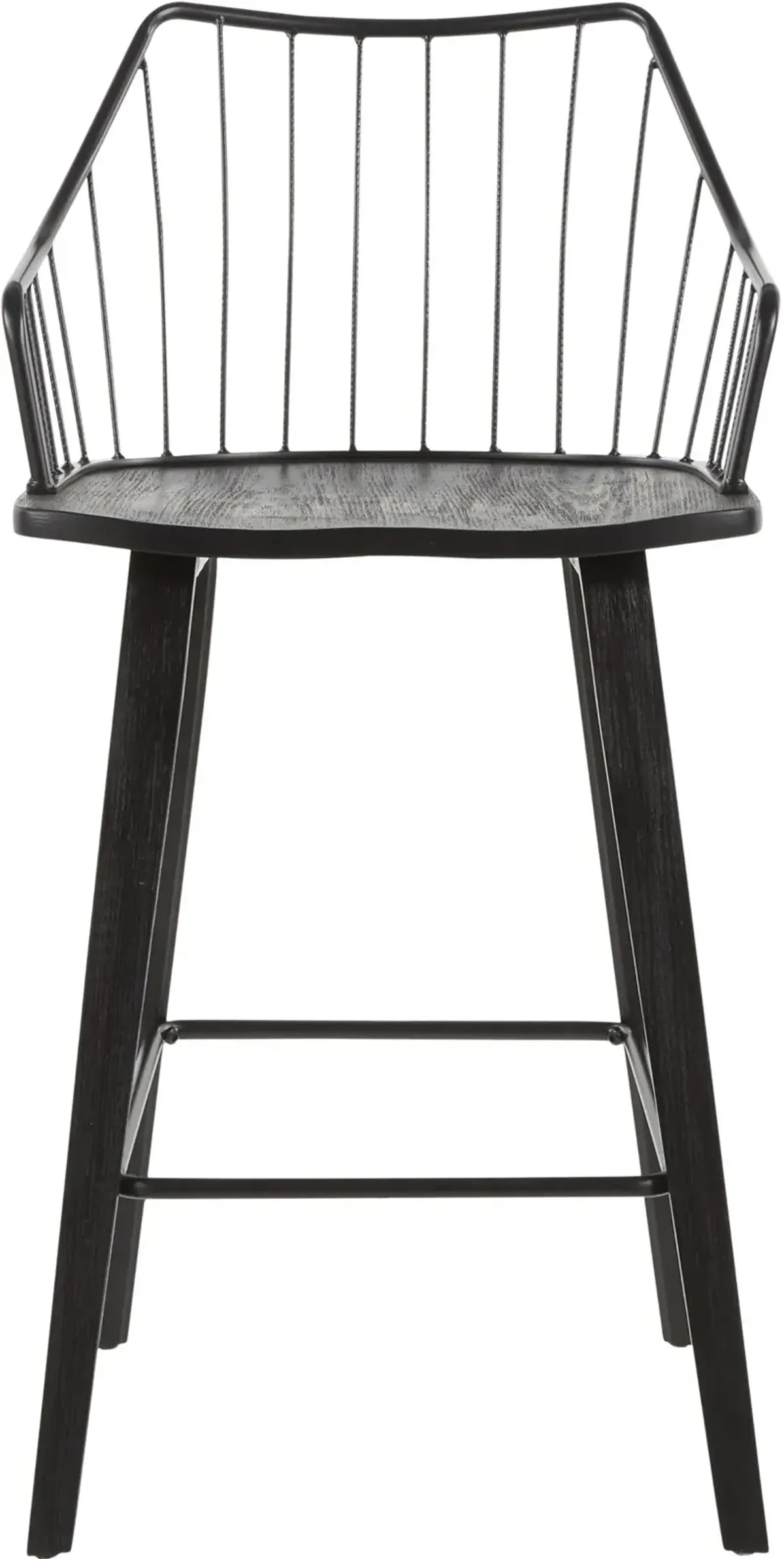 Winston Black Counter Stool