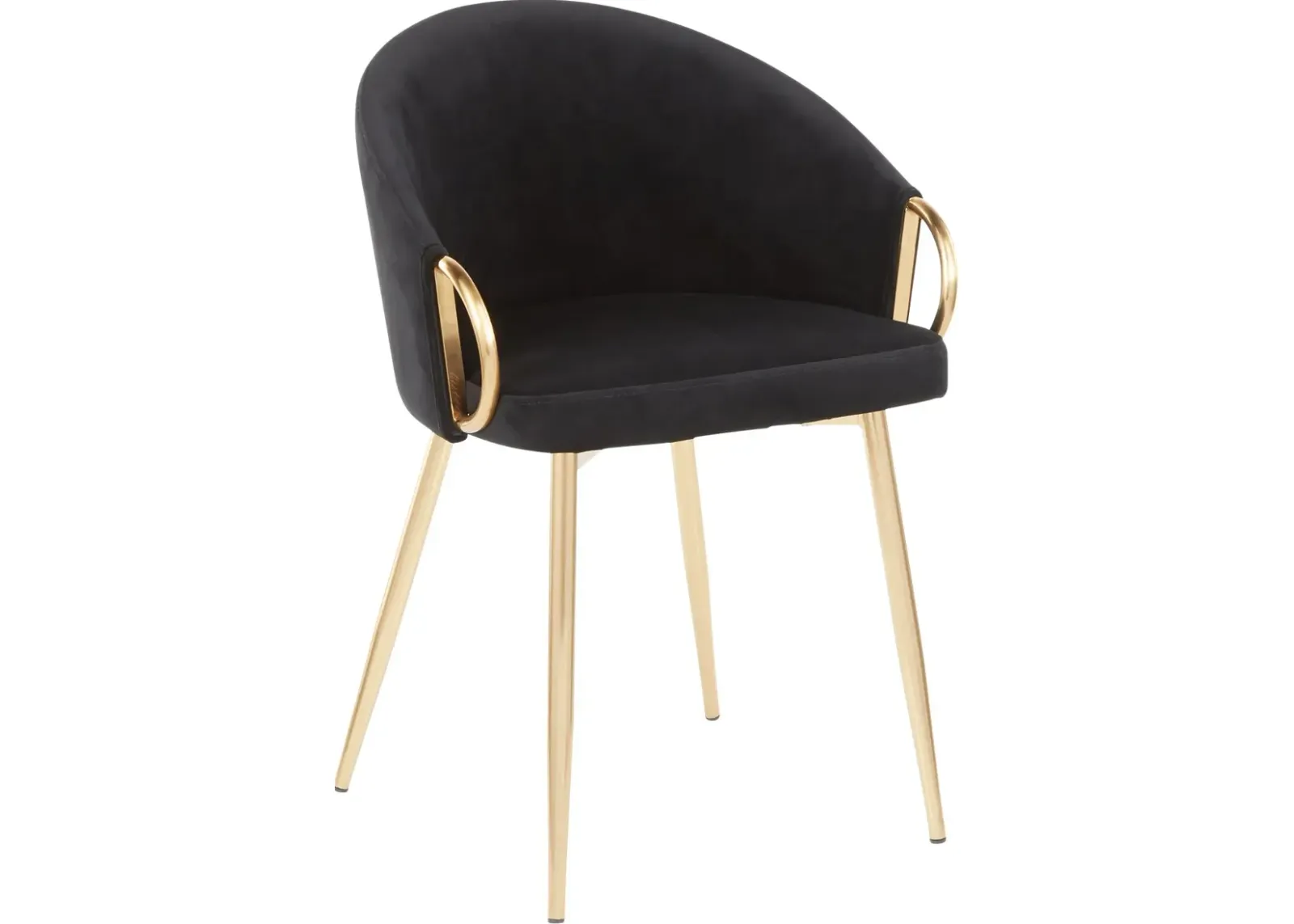 Black Velvet Glam Chair