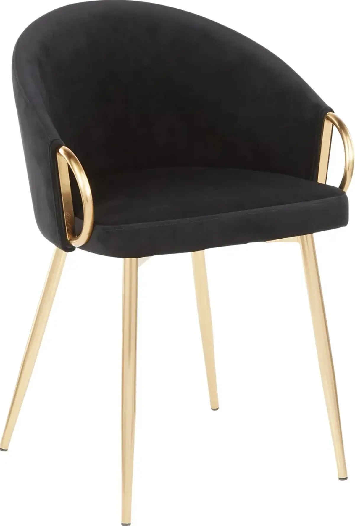 Black Velvet Glam Chair