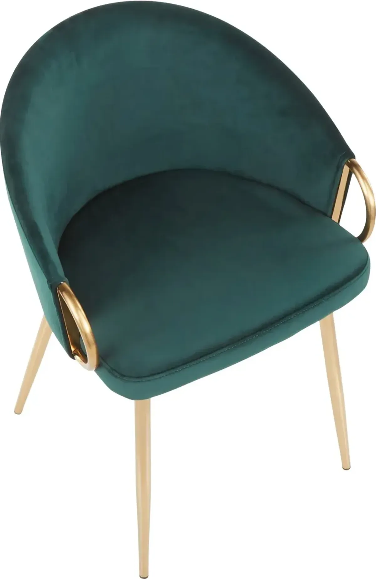 Emerald Velvet Glam Chair