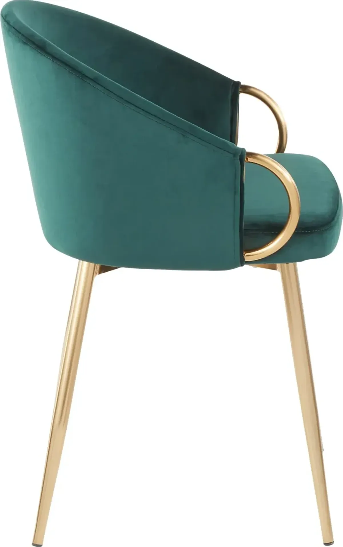 Emerald Velvet Glam Chair