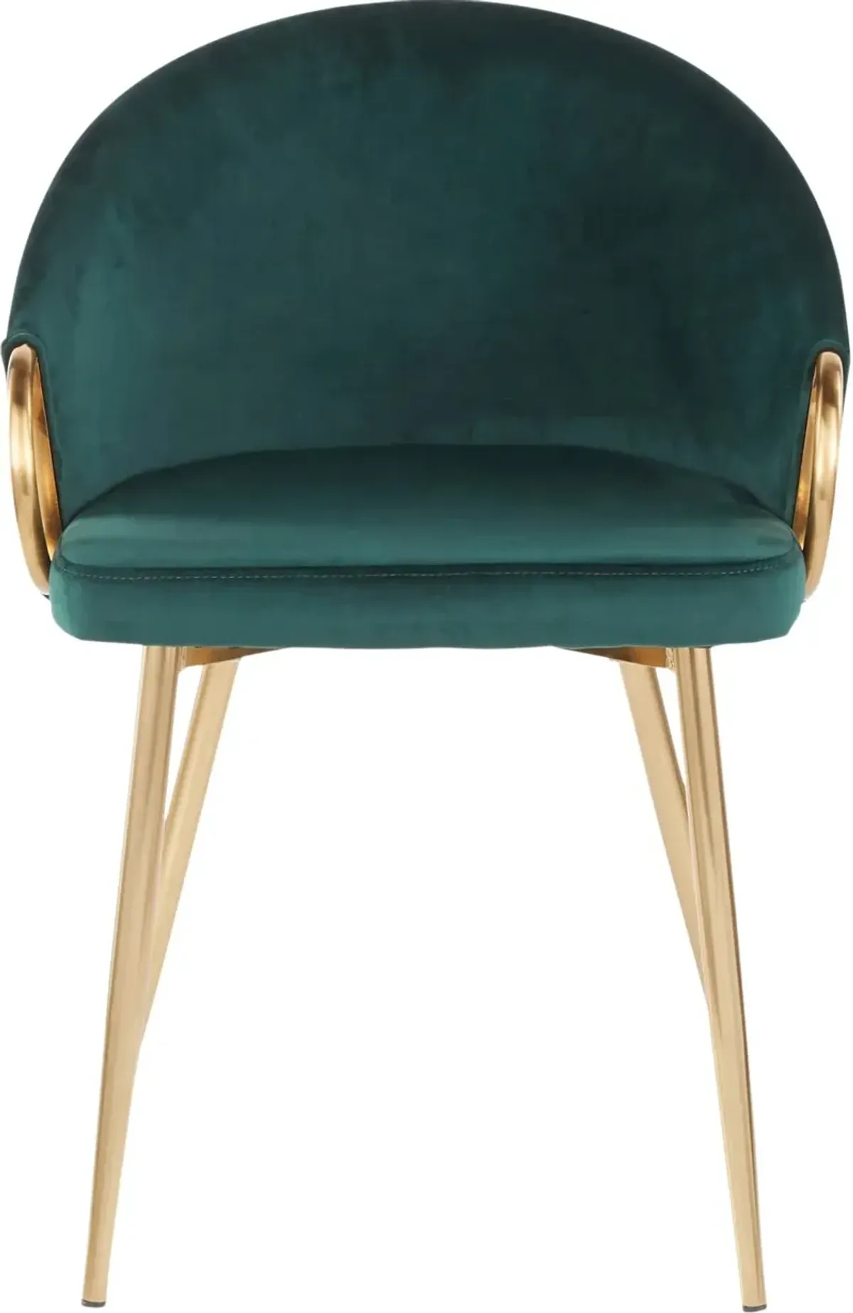 Emerald Velvet Glam Chair