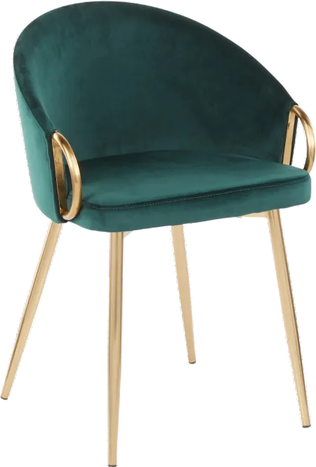 Emerald Velvet Glam Chair