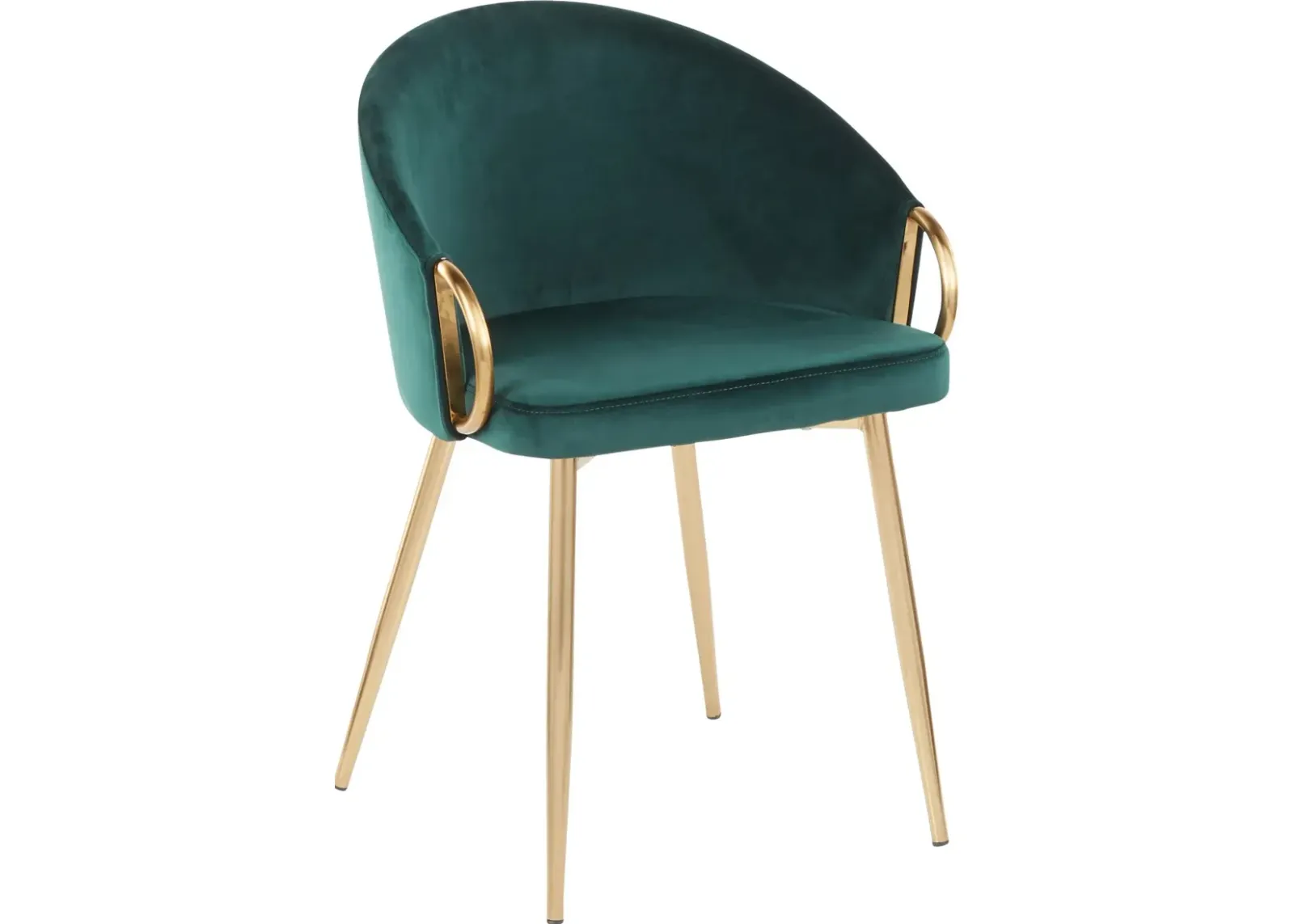 Emerald Velvet Glam Chair