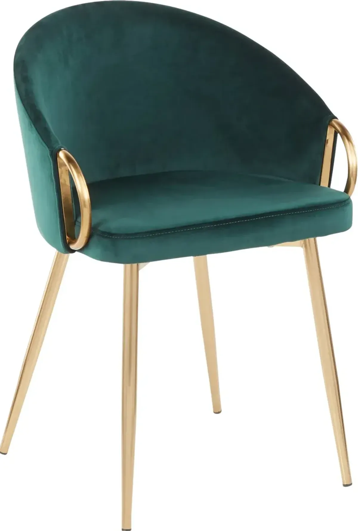 Emerald Velvet Glam Chair