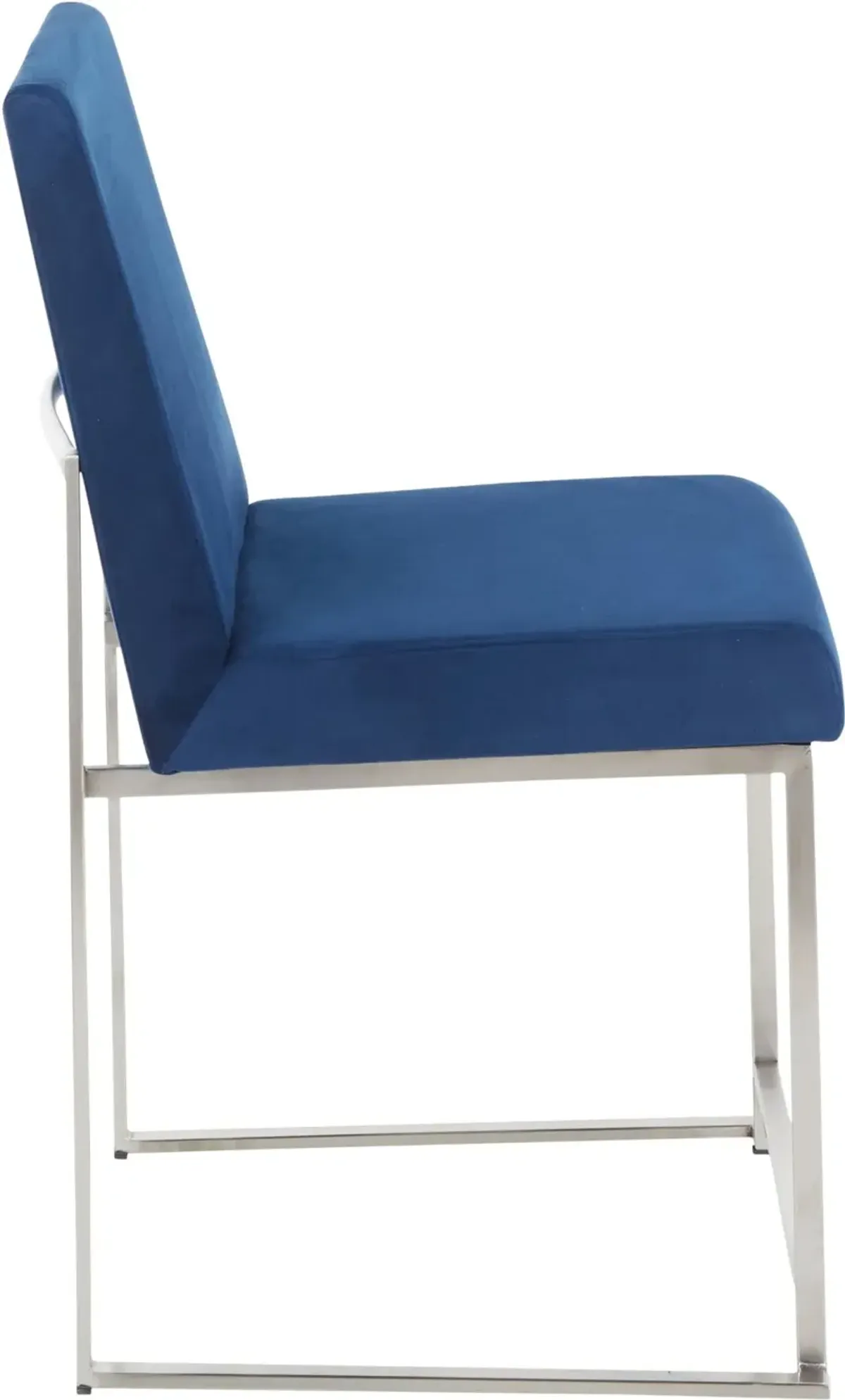 Fuji Blue and Silver Dining Chairs, Set of 2