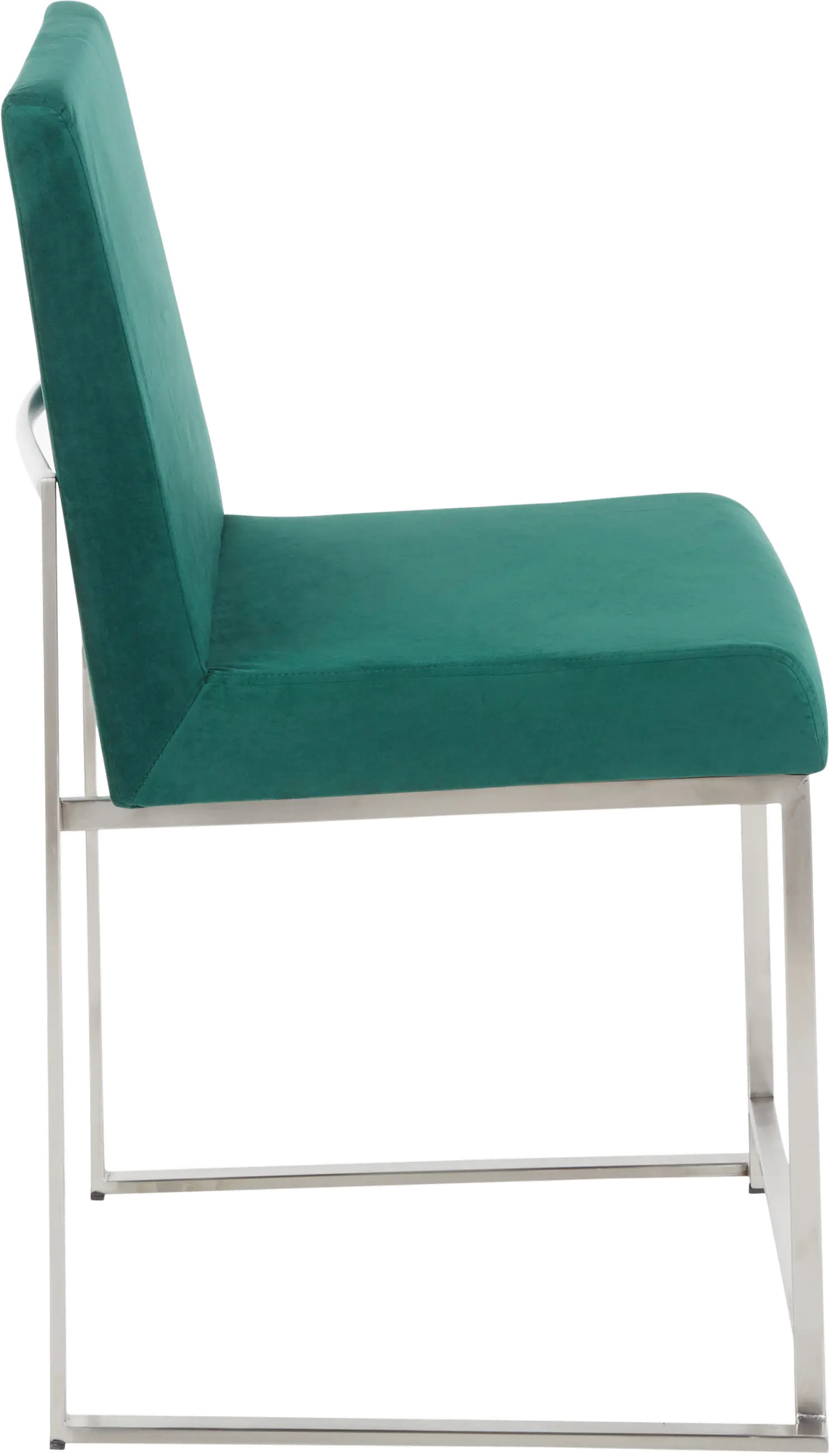 Fuji Green and Silver Dining Chairs, Set of 2