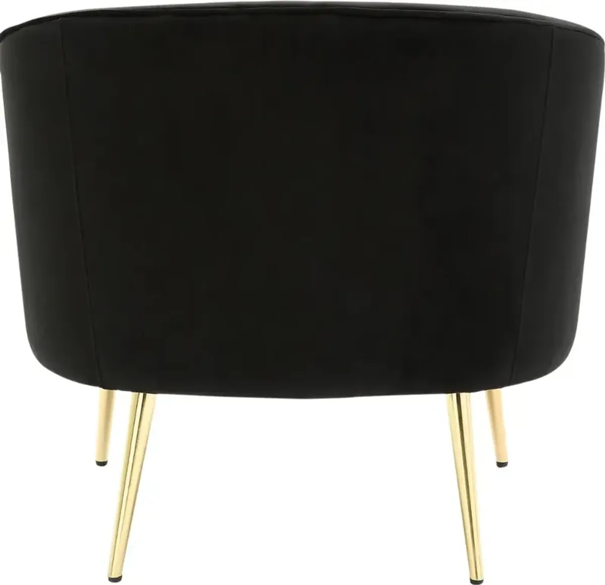 Tania Black Velvet Glam Accent Chair