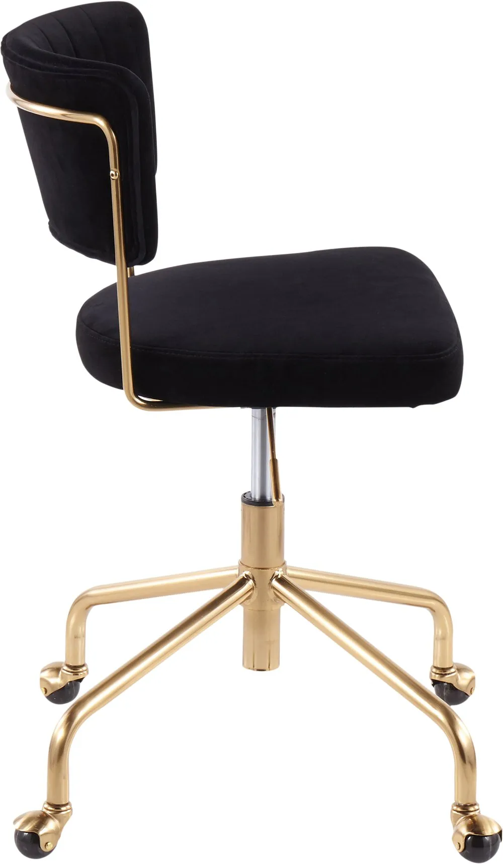 Black Velvet Task Chair - Tania