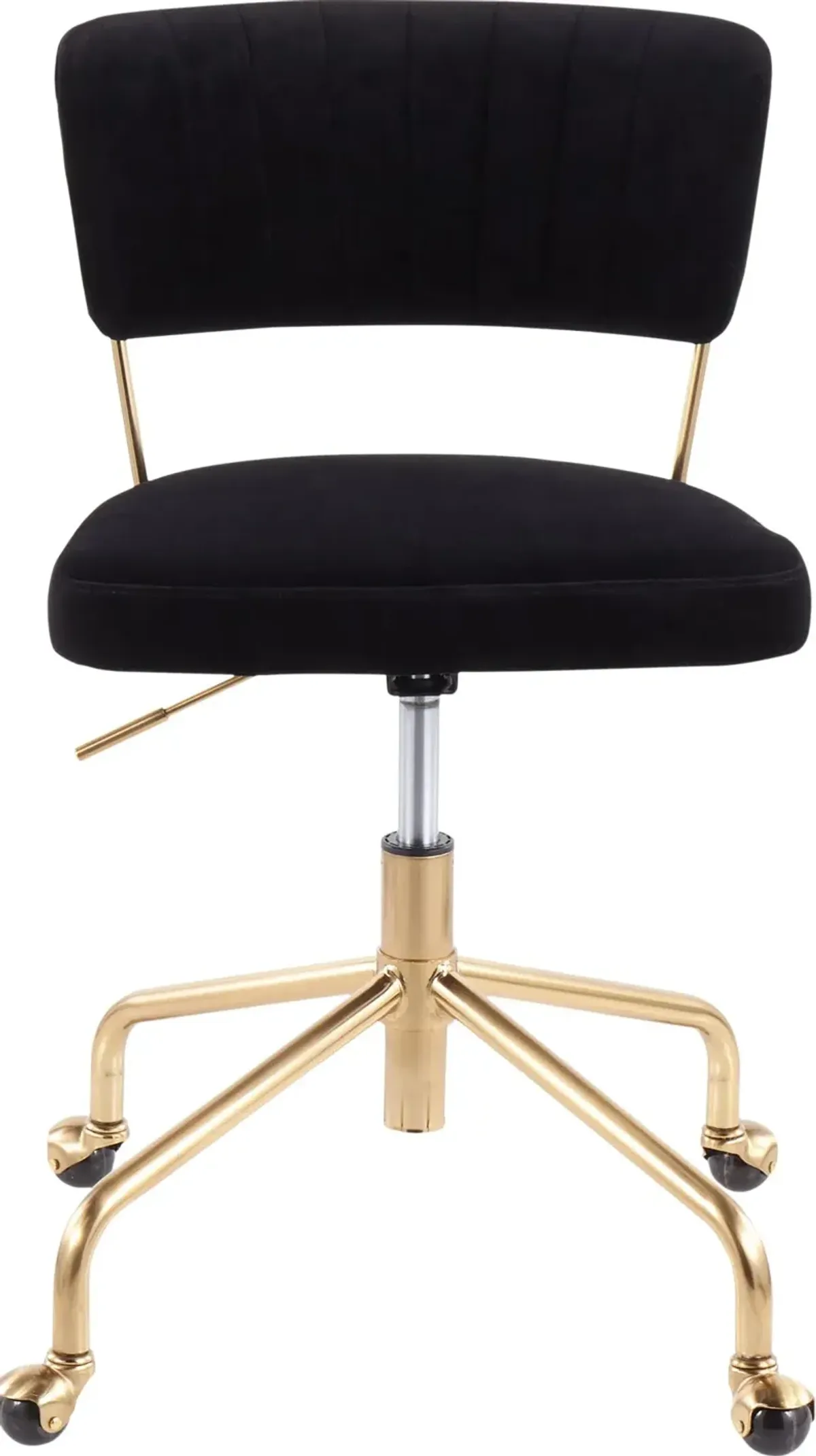 Black Velvet Task Chair - Tania