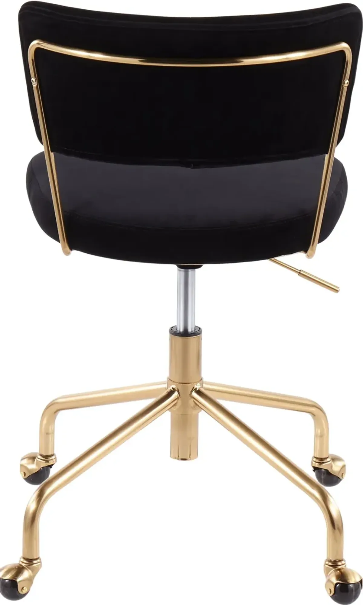 Black Velvet Task Chair - Tania