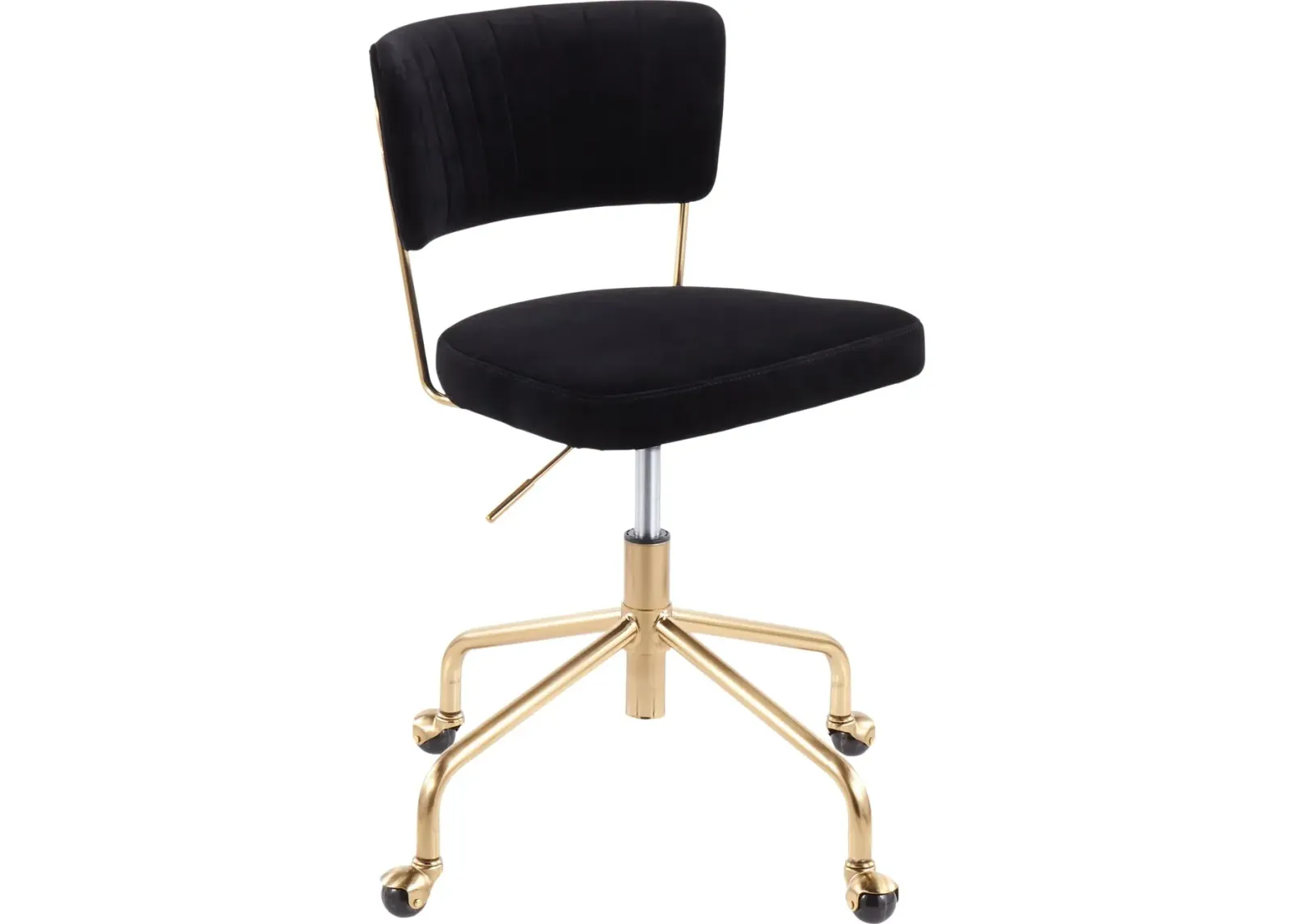 Black Velvet Task Chair - Tania