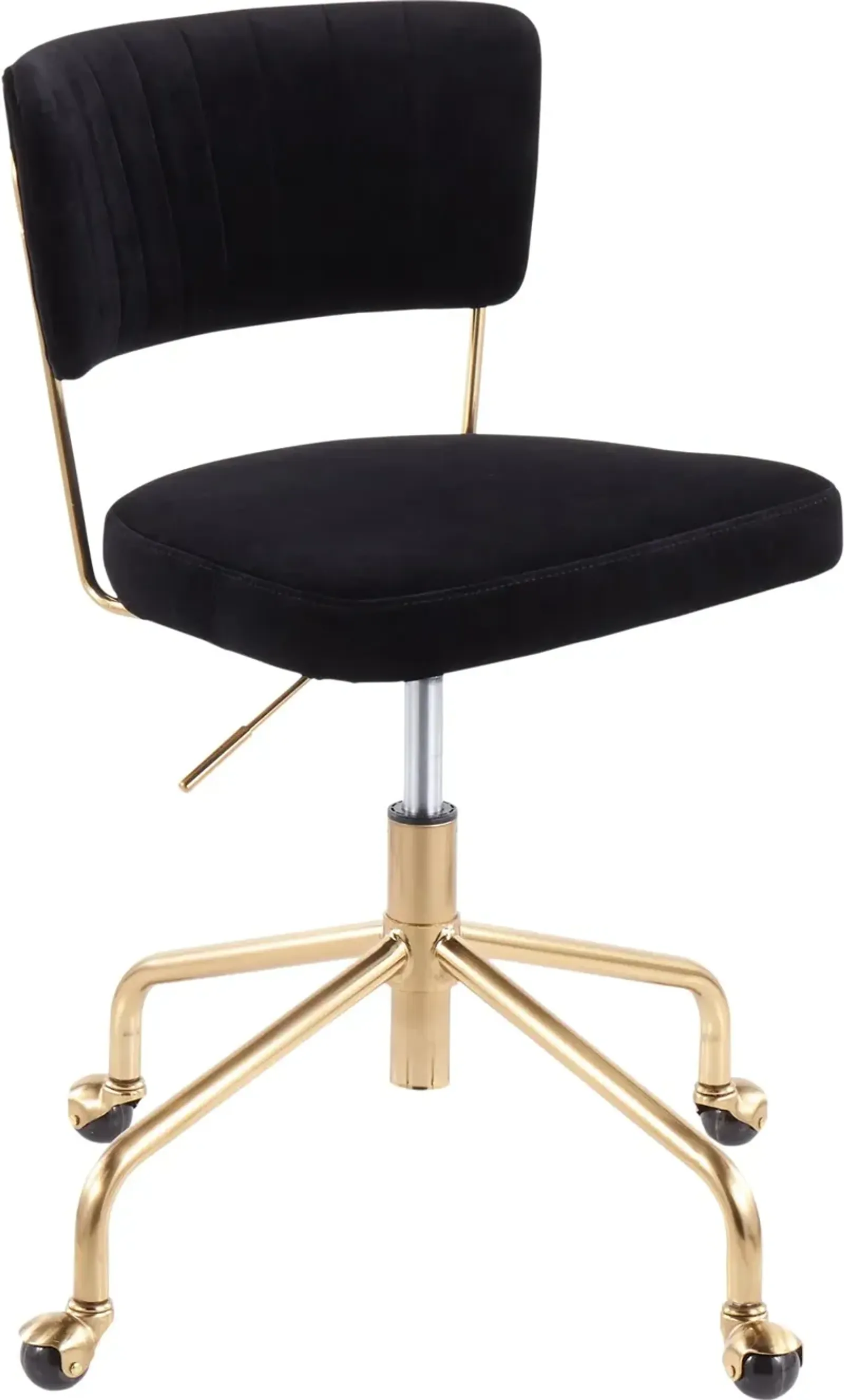 Black Velvet Task Chair - Tania