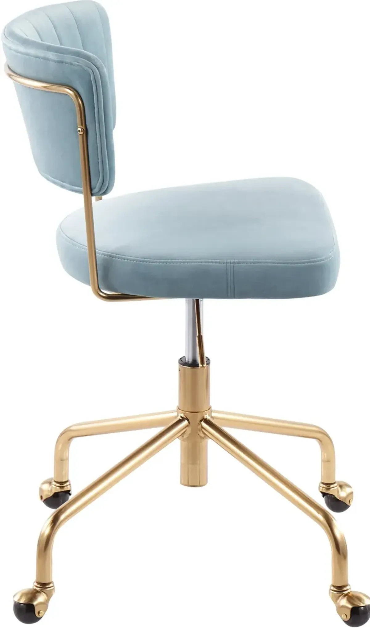 Light Blue Velvet Task Chair - Tania