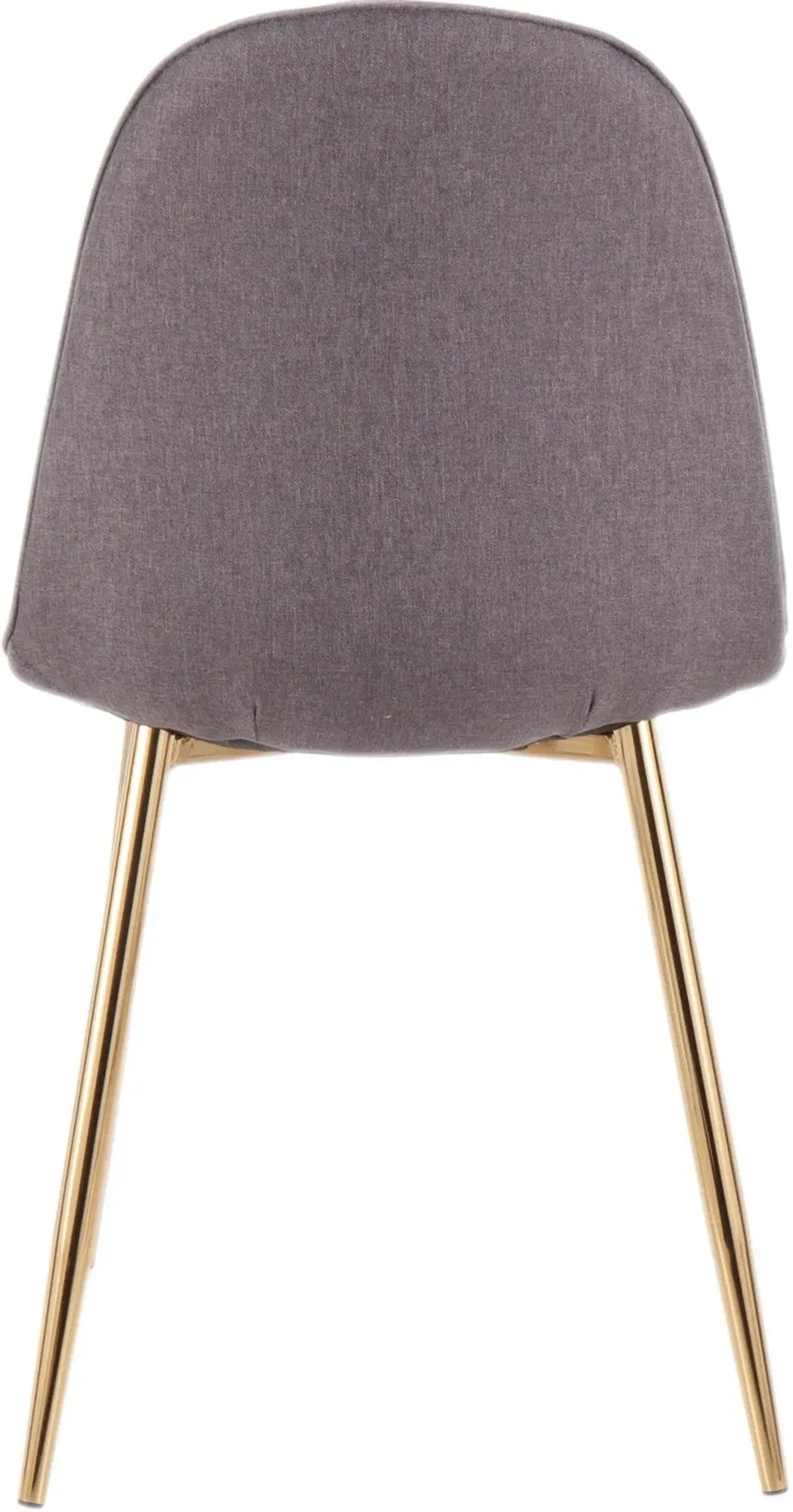 Contemporary Gray and Gold Dining Room Chair (Set of 2) - Pebble