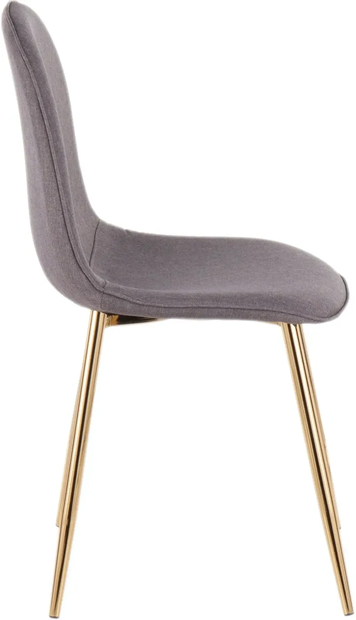 Contemporary Gray and Gold Dining Room Chair (Set of 2) - Pebble