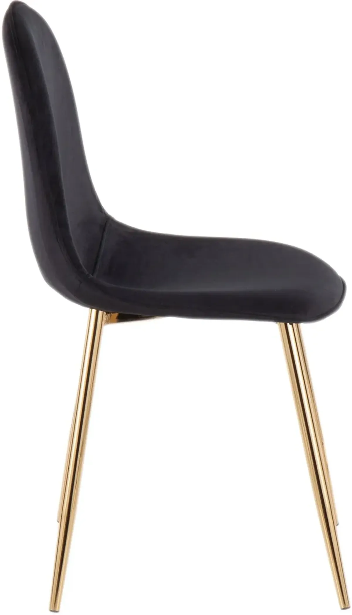 Contemporary Black and Gold Dining Room Chair (Set of 2) - Pebble