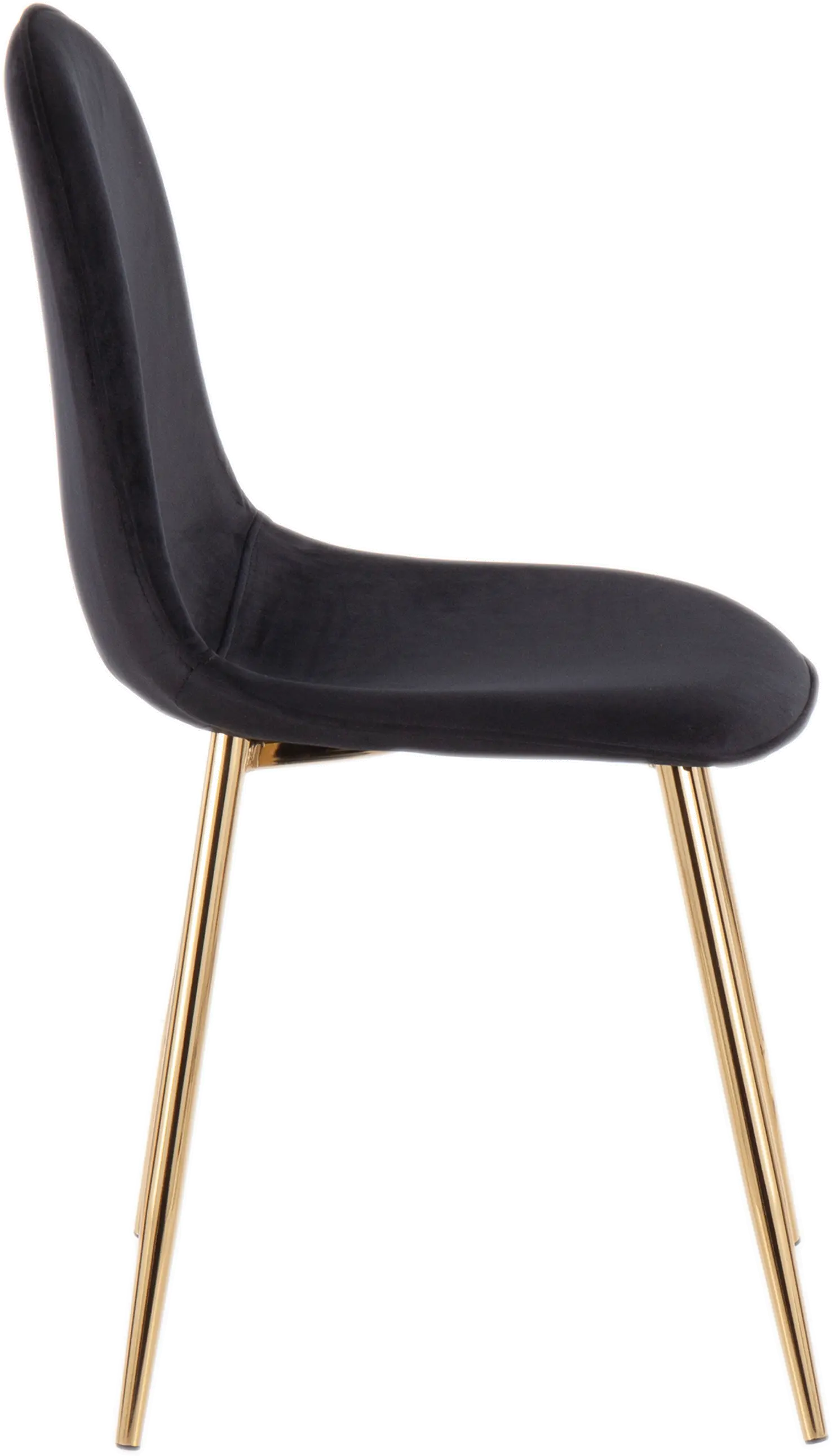 Contemporary Black and Gold Dining Room Chair (Set of 2) - Pebble