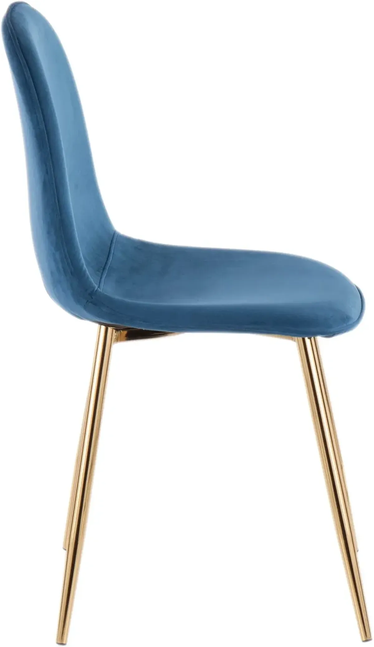 Contemporary Blue and Gold Dining Room Chair (Set of 2) - Pebble