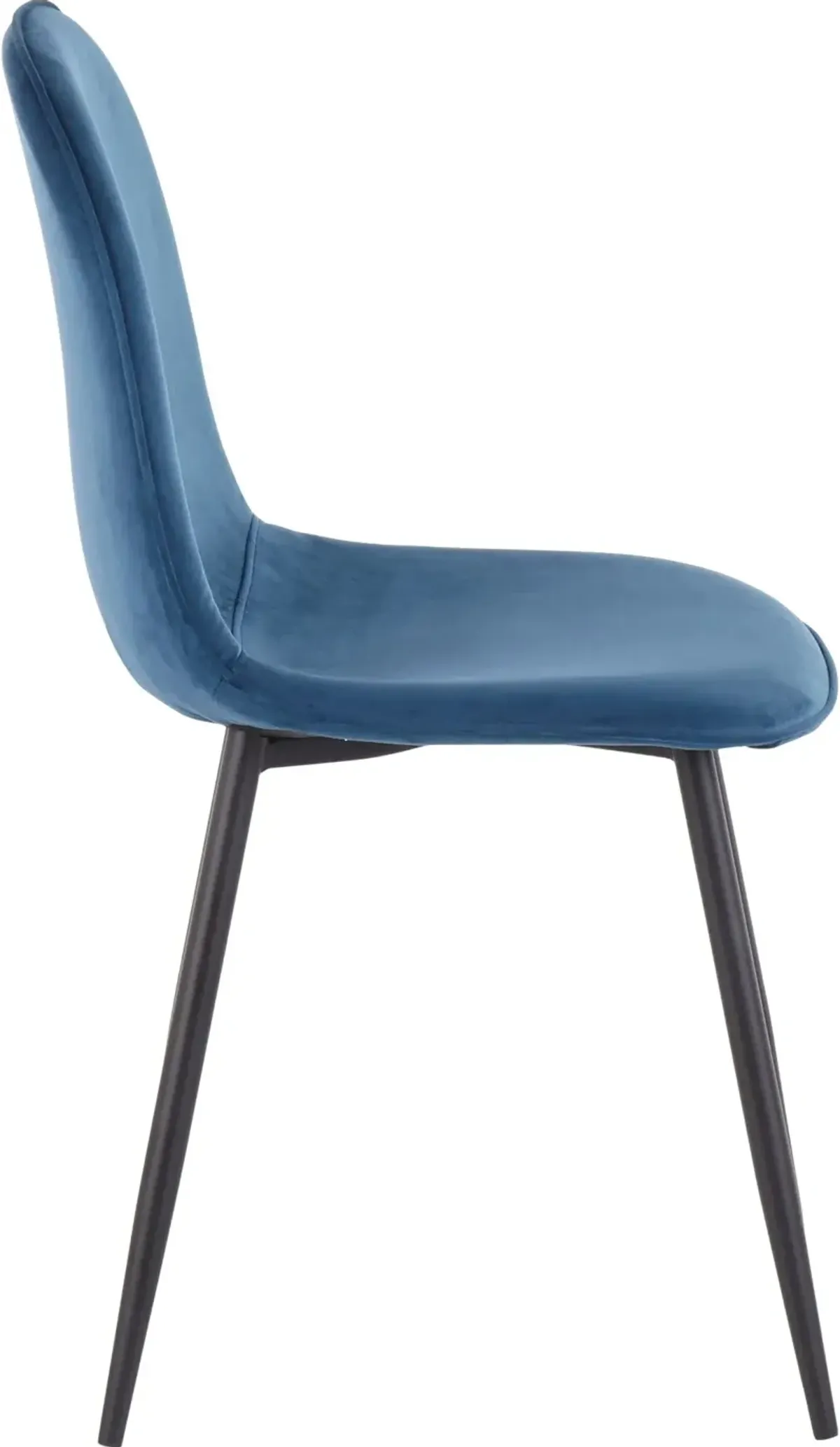 Contemporary Blue and Black Dining Room Chair (Set of 2) - Pebble