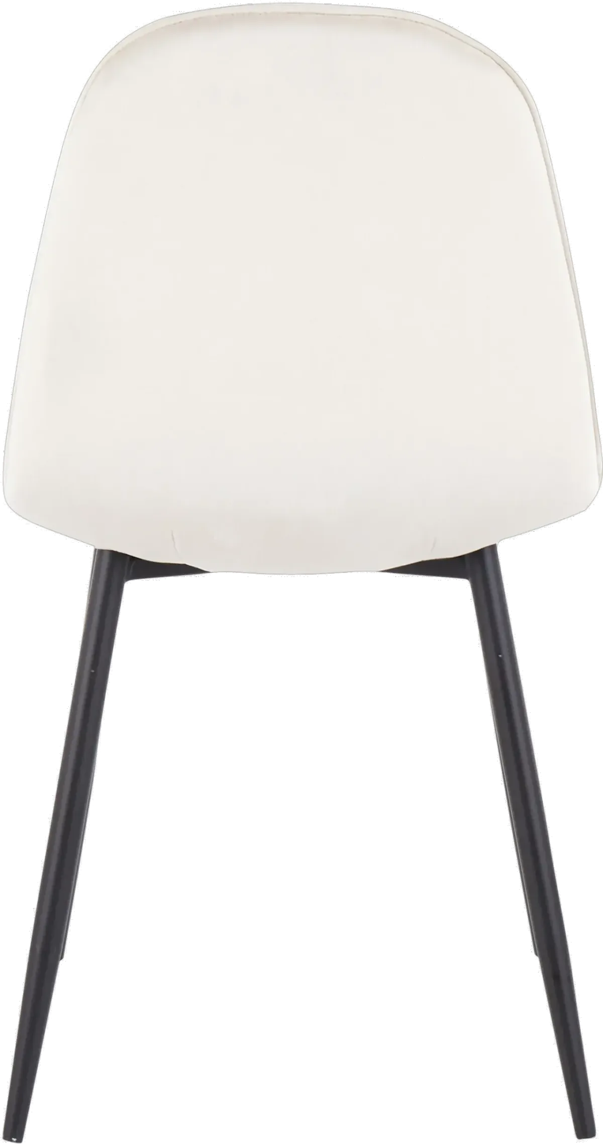 Contemporary Cream and Black Dining Room Chair (Set of 2) - Pebble