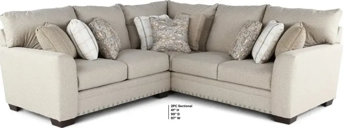 Middleton Beige 2 Piece Sectional