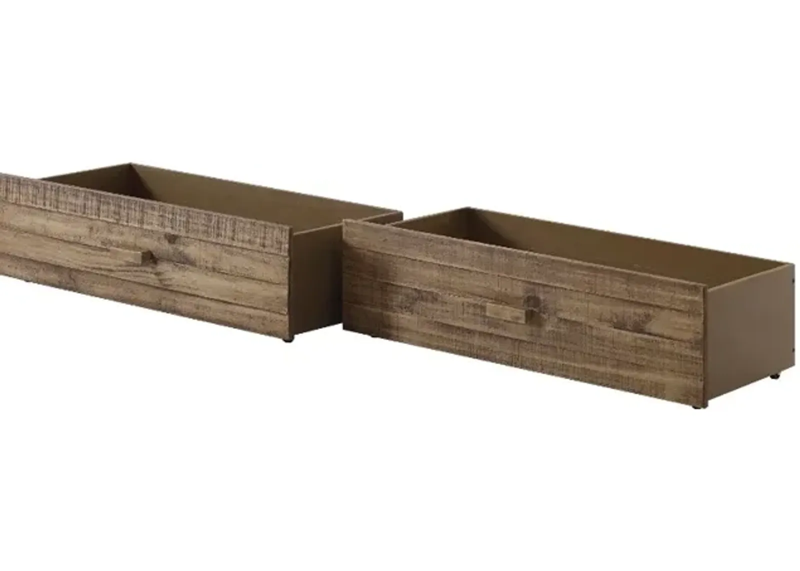 Rustic Driftwood Storage Drawers (Set of 2) - Front Porch