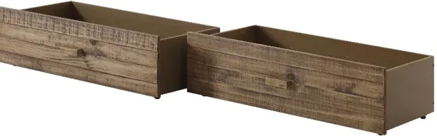 Rustic Driftwood Storage Drawers (Set of 2) - Front Porch