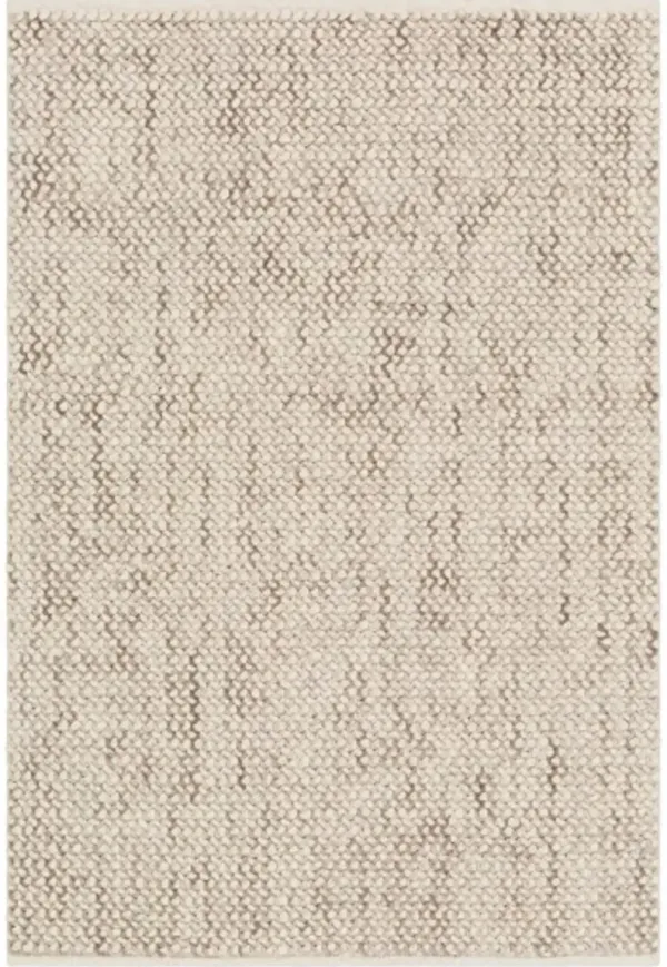 5x8 Modern Taupe Handwoven Wool Rug - Avera
