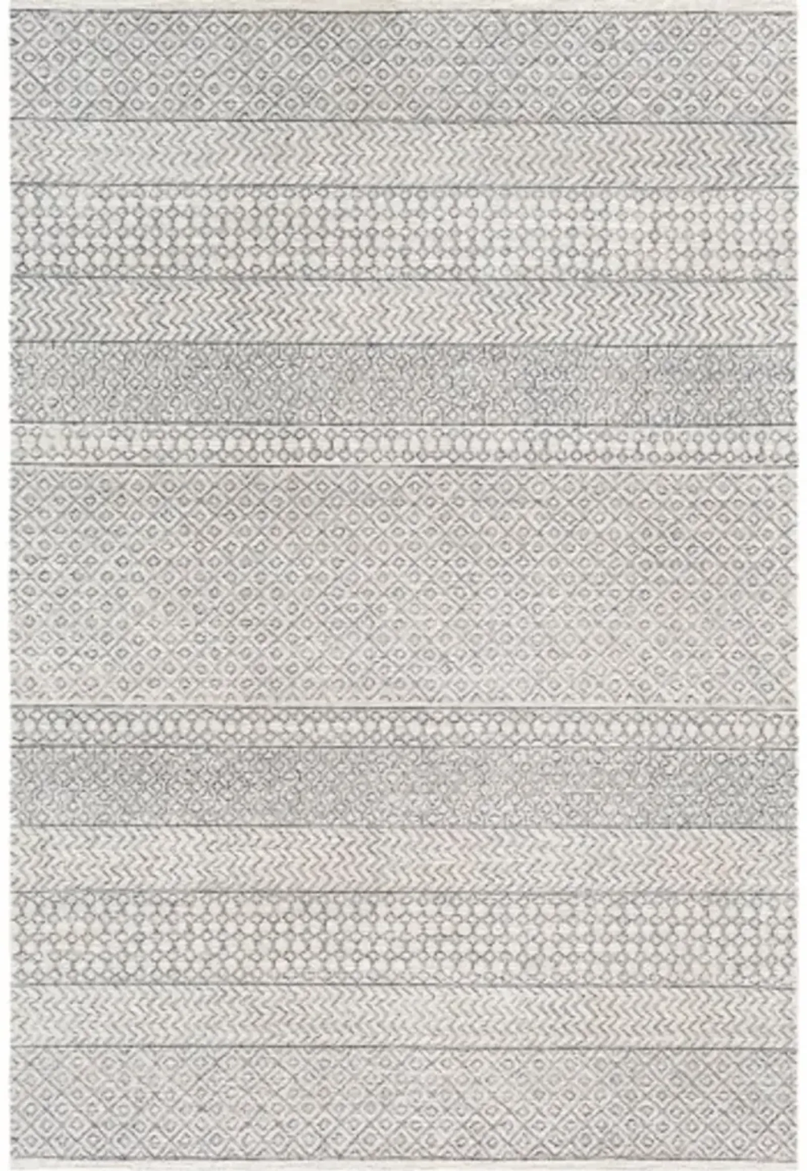 5x8 Gray Global Hand Tufted Wool Rug - Maroc