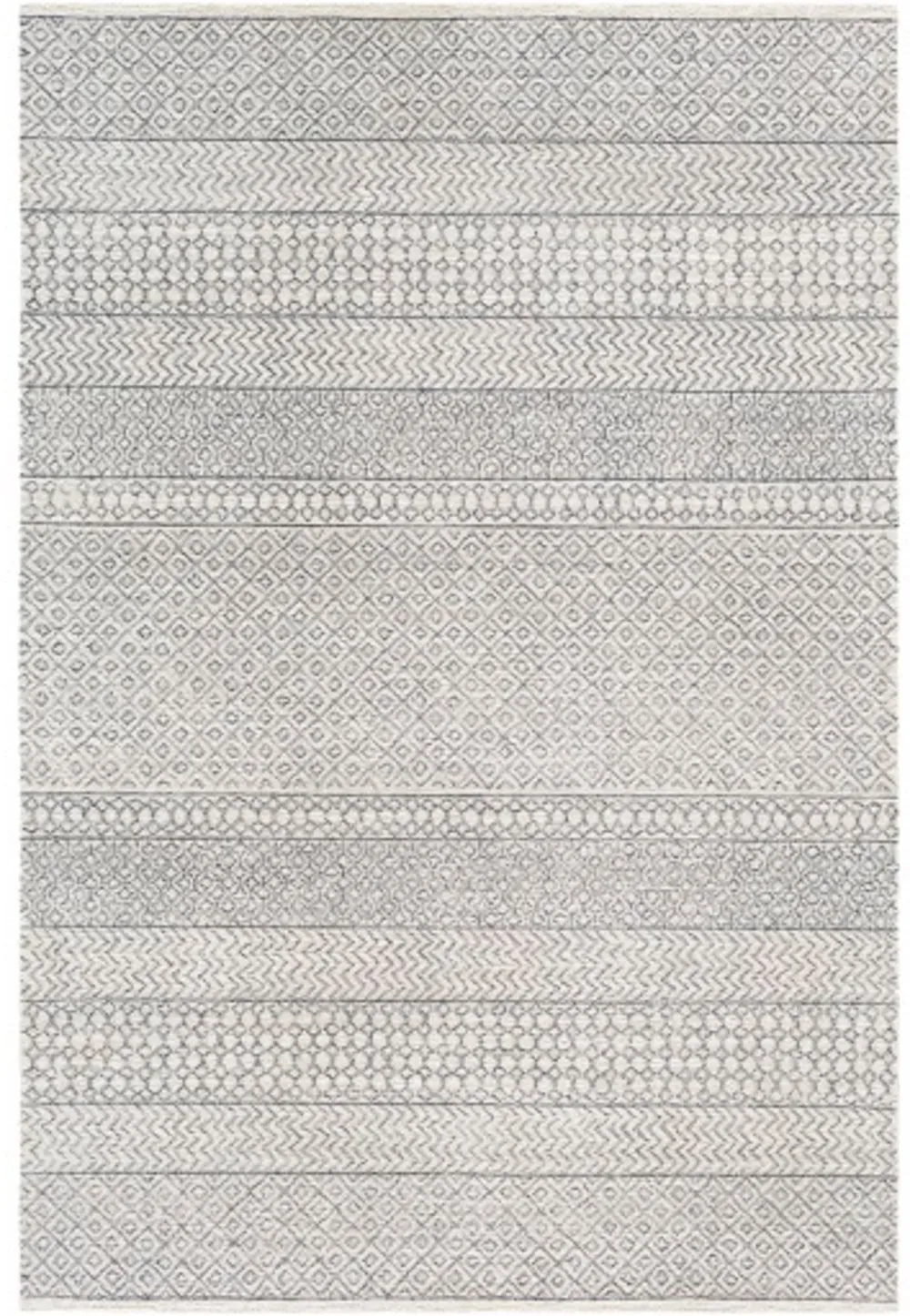 5x8 Gray Global Hand Tufted Wool Rug - Maroc