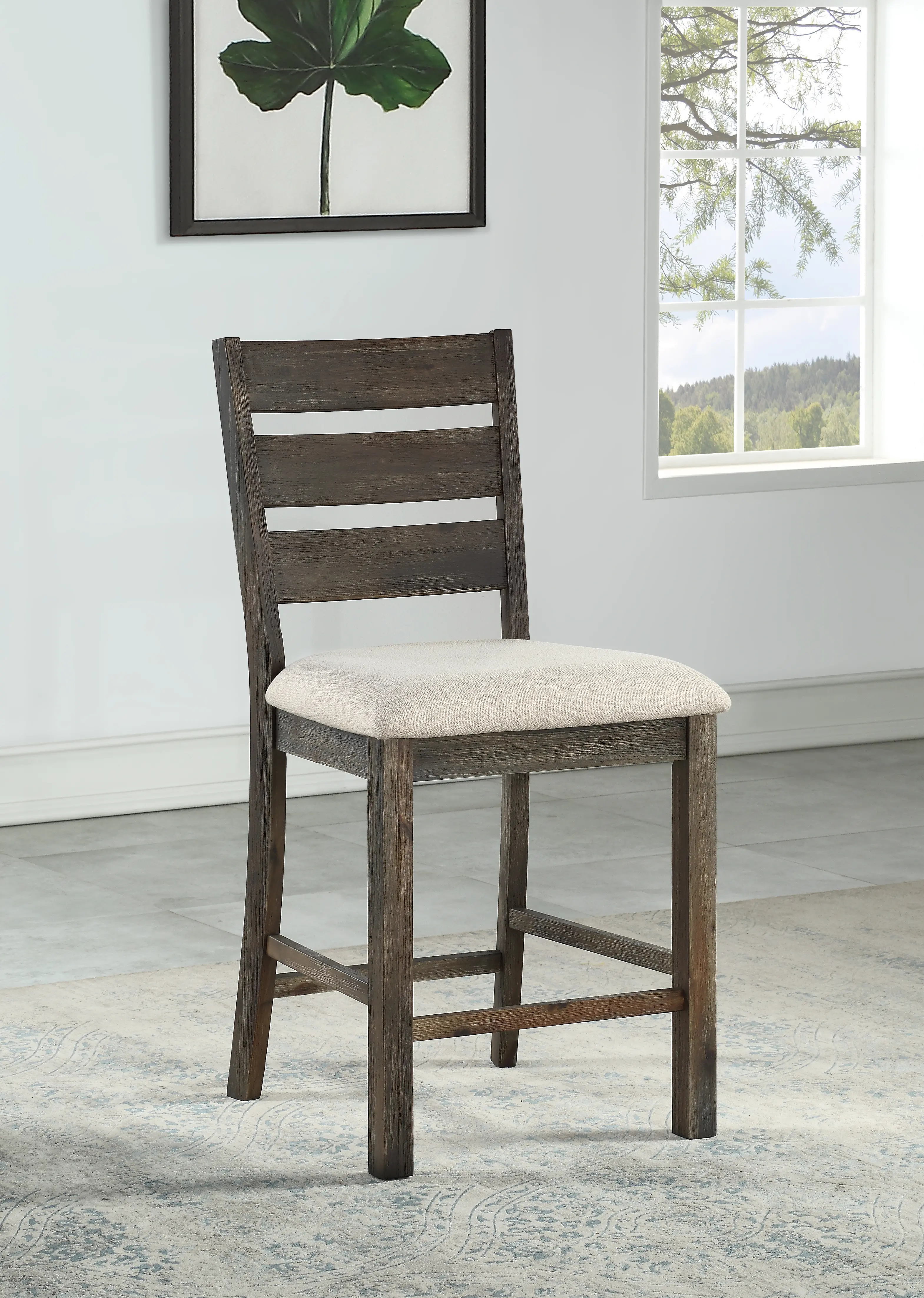 Aspen Court Dark Brown Counter Height Stool, Set of 2