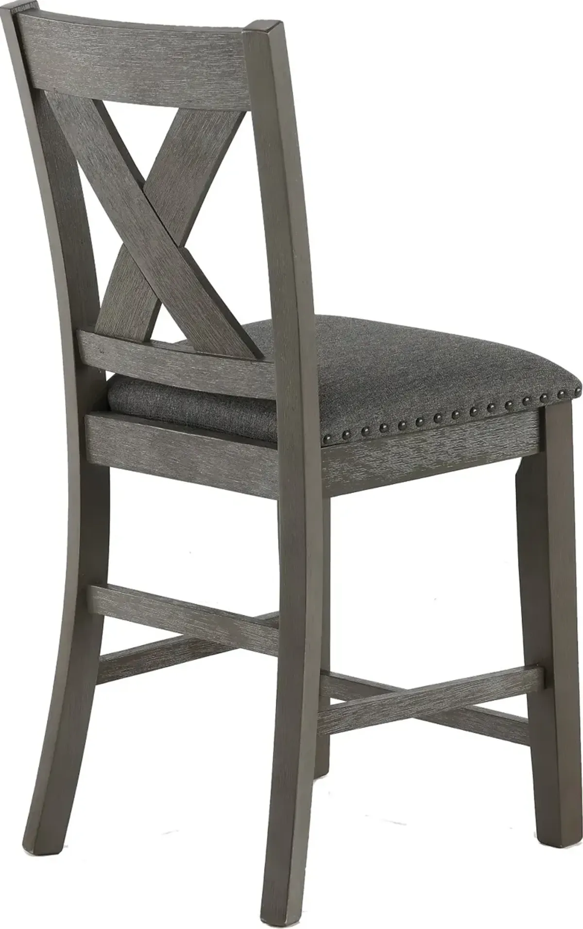 Carson Gray Upholstered Counter Height Stool