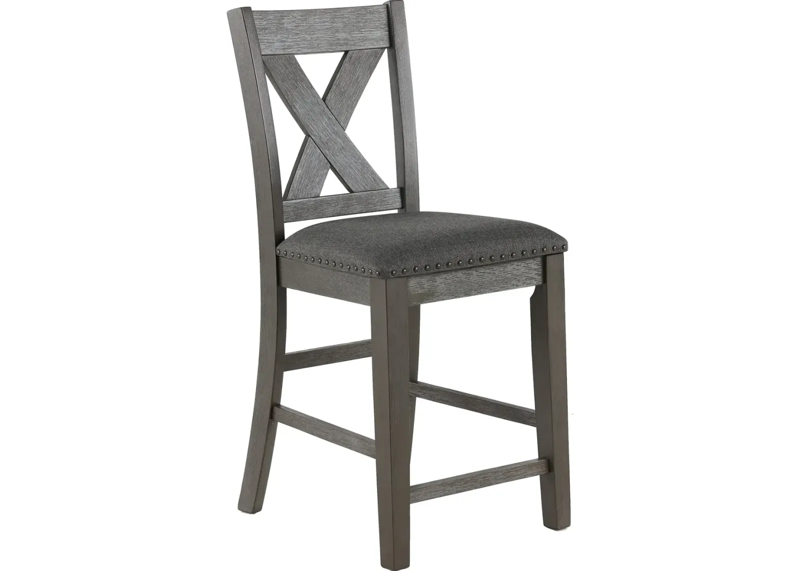 Carson Gray Upholstered Counter Height Stool