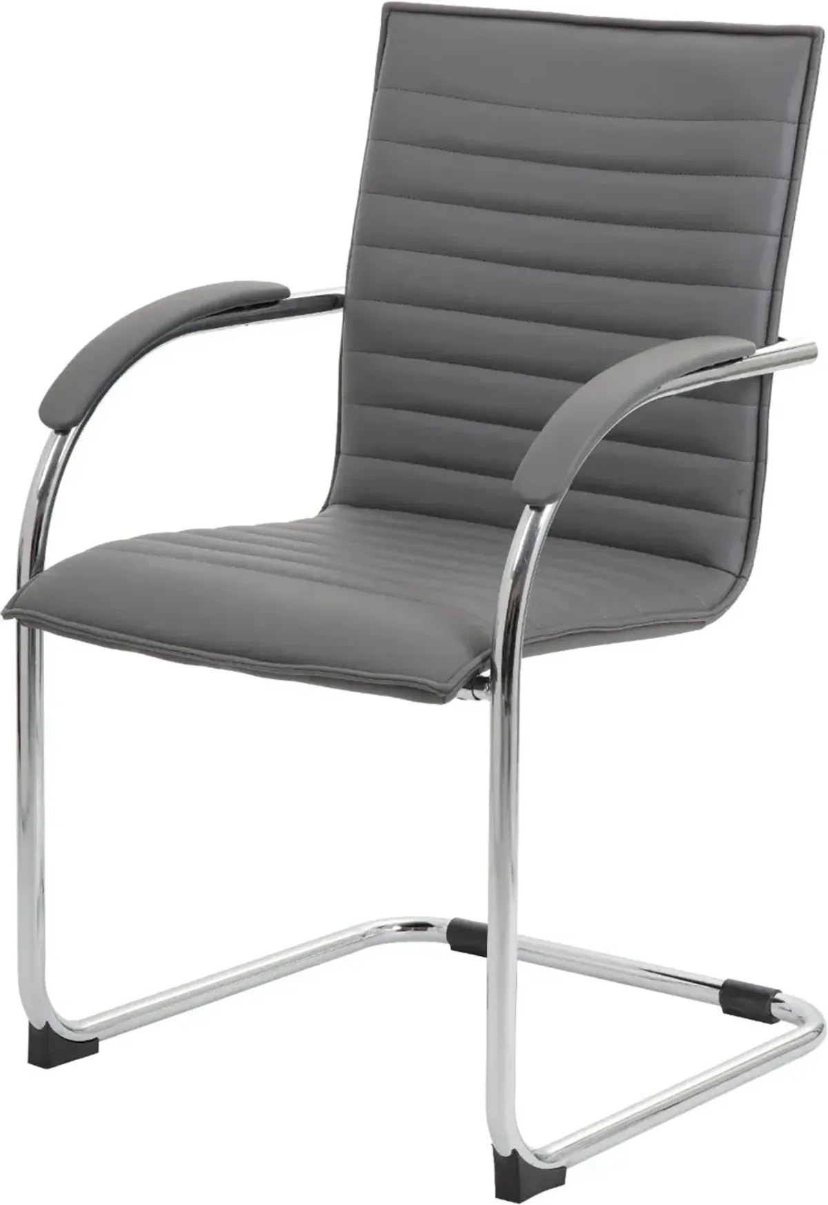 Boss 2 Pack Gray Vinyl Side Chairs