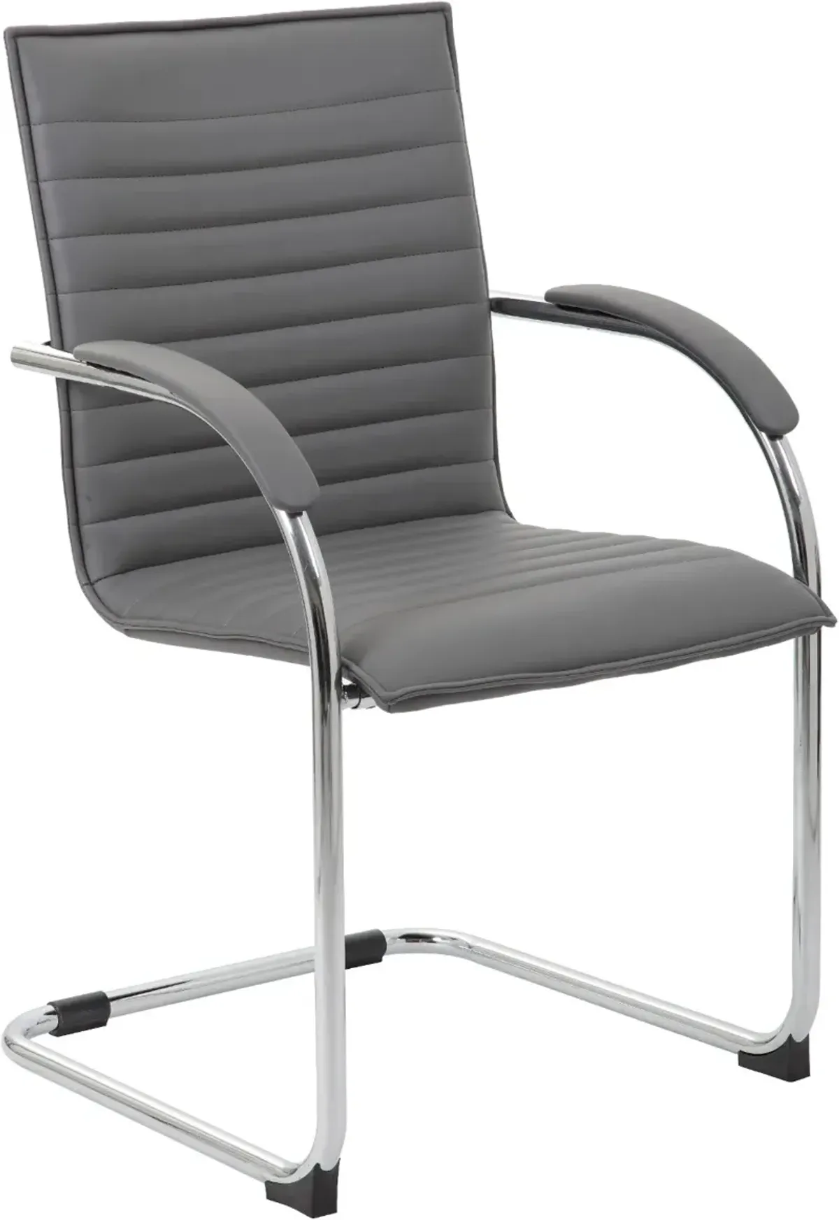 Boss 2 Pack Gray Vinyl Side Chairs