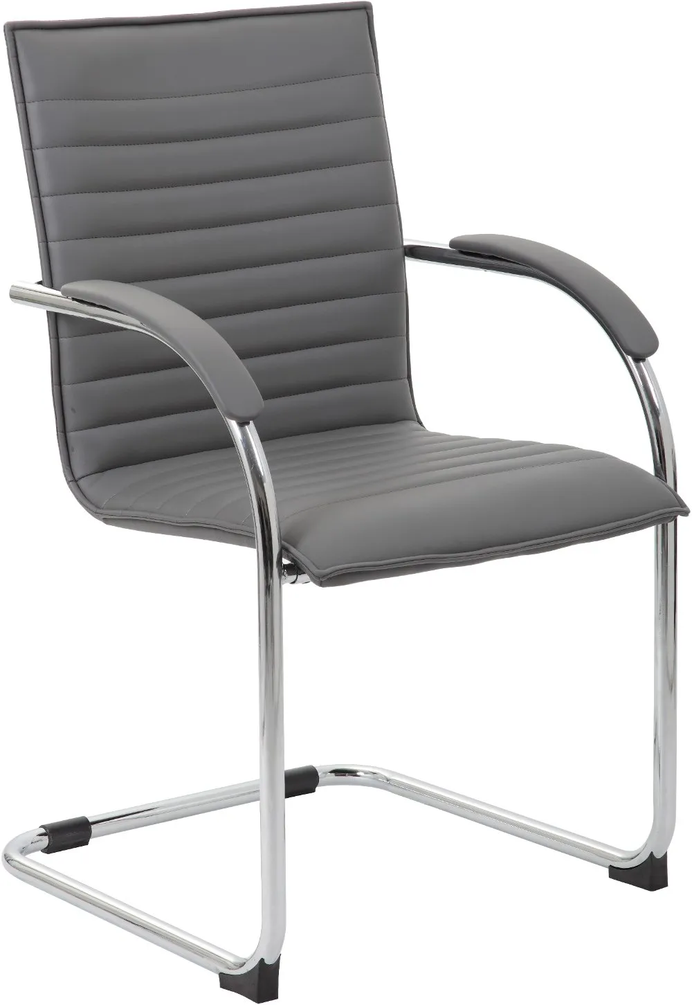 Boss 2 Pack Gray Vinyl Side Chairs