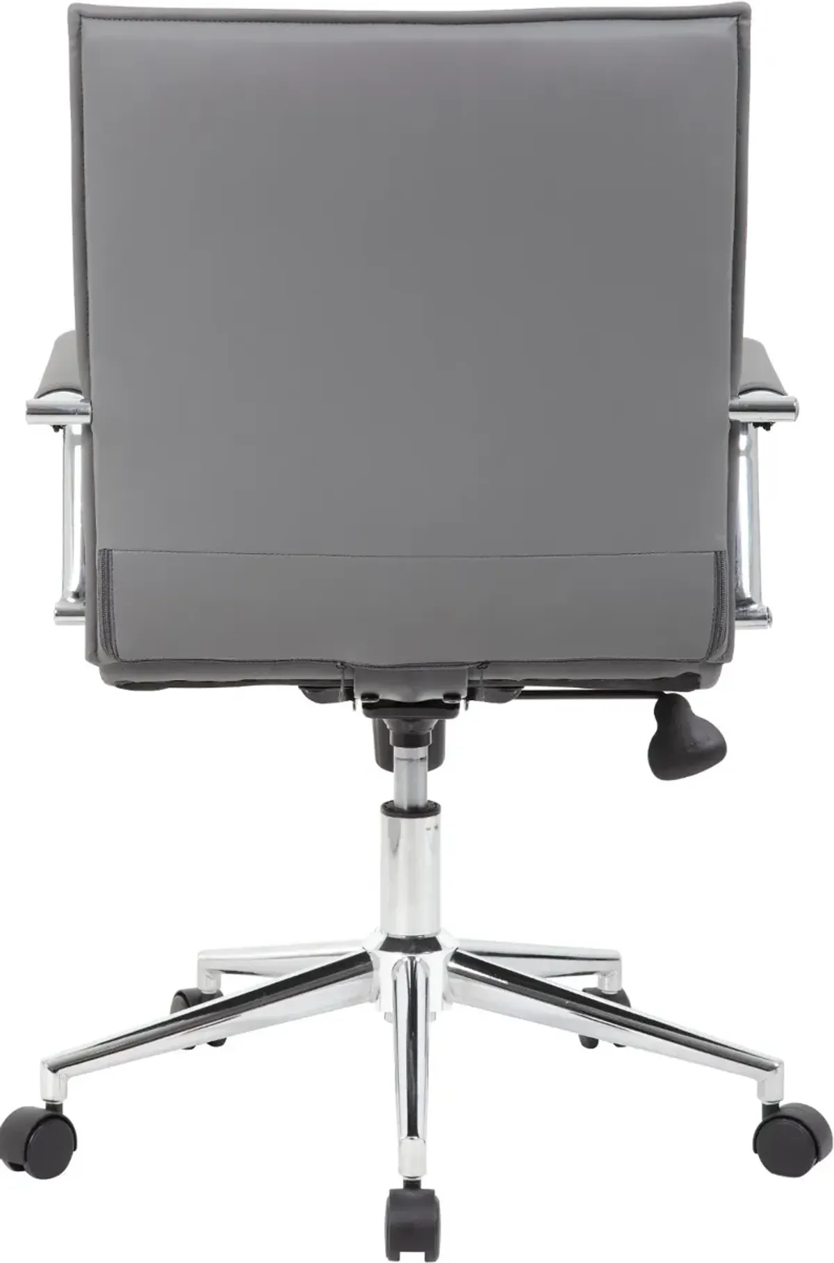 Boss Gray Vinyl Hospitality Office Chair